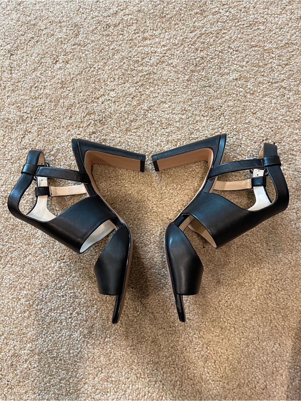 Enzo Angiolini Trudy black open toe block heel sandals - Picture 4 of 10